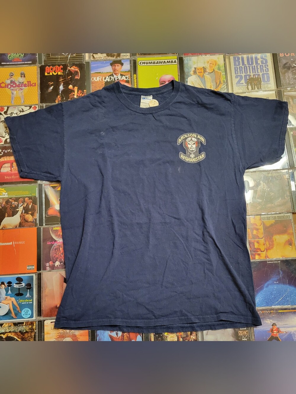 Molson Air Afghanistan Navy Blue Graphic T‑Shirt